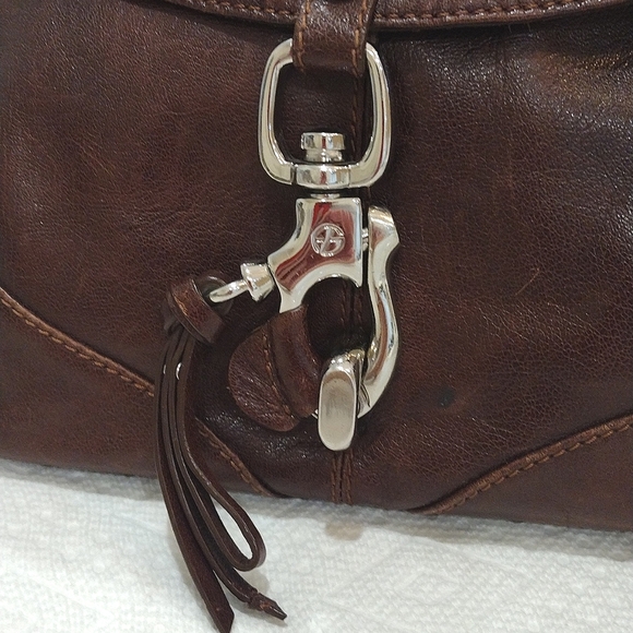 Francesco Biasia Hobo Bag Rich Soft Brown Leather / Suede - Picture 7 of 16